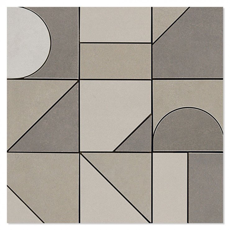 Mosaik Klinker  La Vernelle Brun Matt 30x30 (10x10) cm-0